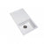 860 x 500 x 205mm Carysil White Single Bowl With Drainer Board Granite Kitchen Sink Top/Flush/Under Mount