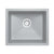 533 x 457 x 205mm Carysil Concrete Grey Single Bowl Granite Kitchen/Laundry Sink Top/Flush/Under Mount