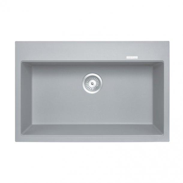 780 x 510 x 220mm Carysil Concrete Grey Single Bowl Granite Stone Kitchen Sink Top/Under Mount Concrete Grey