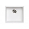 457 x 406 x 200mm Carysil White Single Bowl Granite Stone Kitchen/Laundry Sink Top/Flush/Under Mount