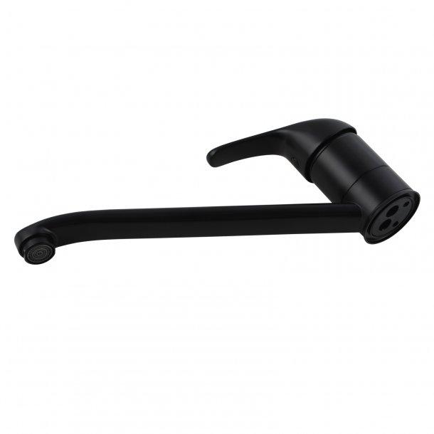 Black Swivel Kitchen Sink Mixer Tap