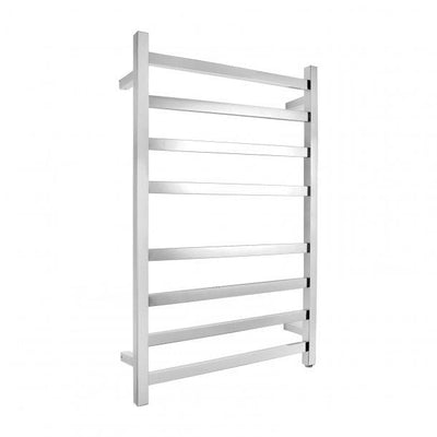 Chrome Electric Heated Towel Rack 8 Bars