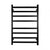 Black Electric Heated Towel Rack 8 Bars