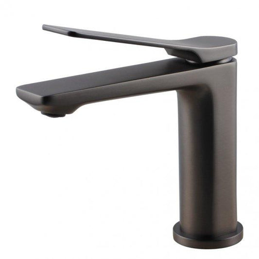 Brushed Gun Metal Grey Basin Mixer Bathroom