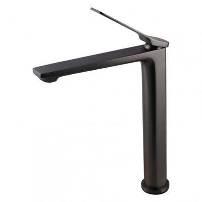 Bathroom Brushed Gun Metal Grey Tall Basin Mixer Tap