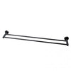 Round Black Double Towel Rack Rail 790mm