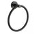 Round Black Hand Towel Ring Wall Mounted