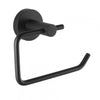 Round Black Toilet Paper Roll Holder Wall Mounted