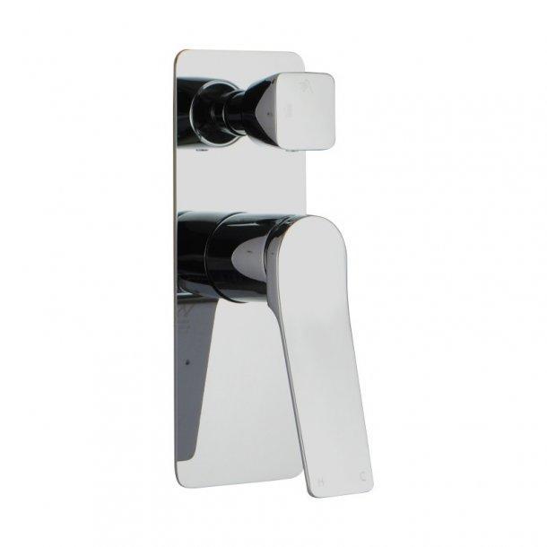 Chrome Shower Wall Mixer With Diverter