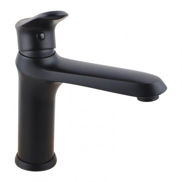 Bathroom Brass Black Short Basin Mixer Tap