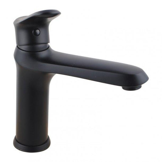 Bathroom Brass Black Short Basin Mixer Tap