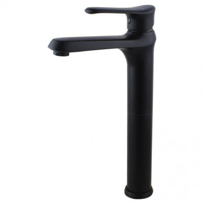 Bathroom Brass Black Tall Basin Mixer Tap