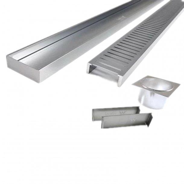 LCWFG 300-5600mm Lauxes Aluminium Standard Floor Grate Drain Any Size Indoor Outdoor