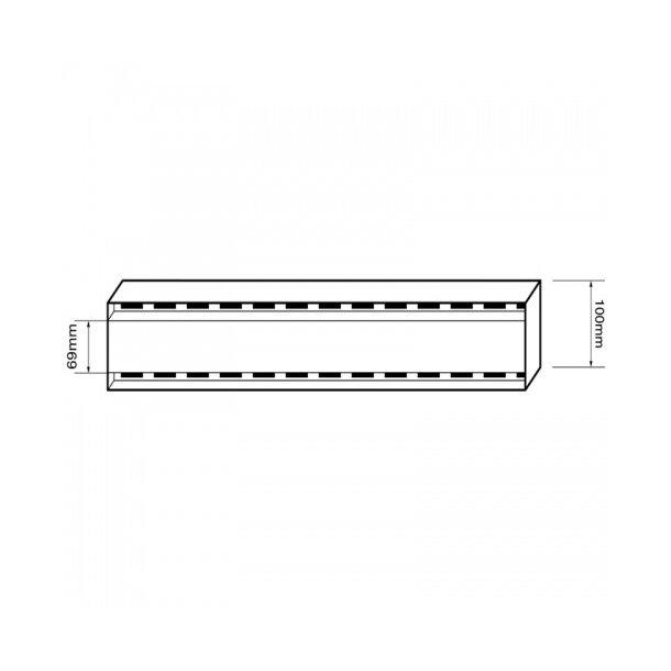 LCMSTIG 300-5600mm Lauxes Black Aluminium Slimline Tile Insert Floor Grate Drain Any Size Indoor