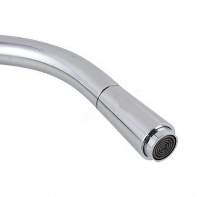 Round Chrome 360° Swivel Pull Out Kitchen Sink Mixer Tap Solid Brass