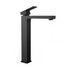 Solid Brass Square Black Tall Basin Mixer Vanity Mixer Tap