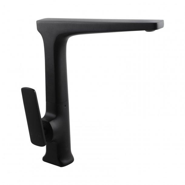 360Ã‚Â° swivel Black Kitchen Sink Mixer Tap