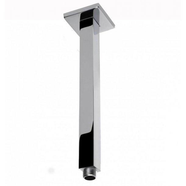 Square Chrome Brass Shower Arm 300mm