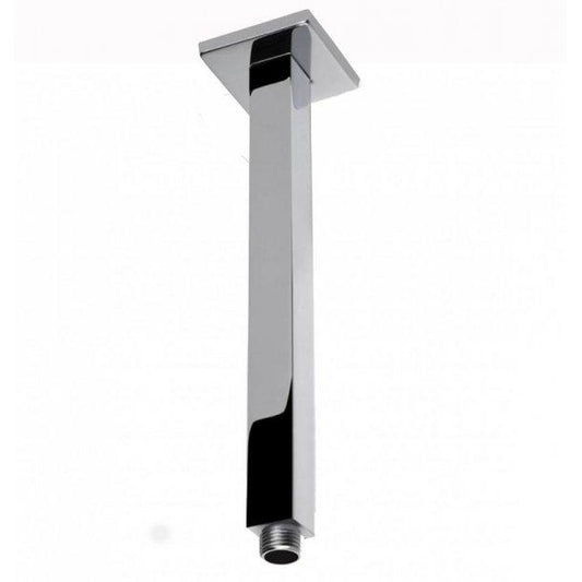 Square Chrome Brass Shower Arm 300mm