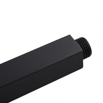 Square Black Ceiling Shower Arm 300mm