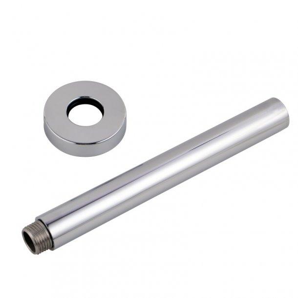 Round Chrome Ceiling Shower Arm 300mm Stainless Steel