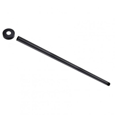 Round Black Ceiling Shower Arm 600mm Stainless Steel