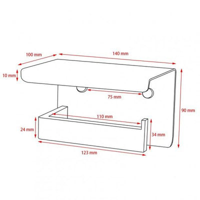 Chrome Toilet Paper Holder