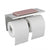 Chrome Double Toilet Paper Holder Stainless Steel Wall Mounted