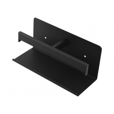 Black Double Toilet Paper Holder Stainless Steel Wall Mounted