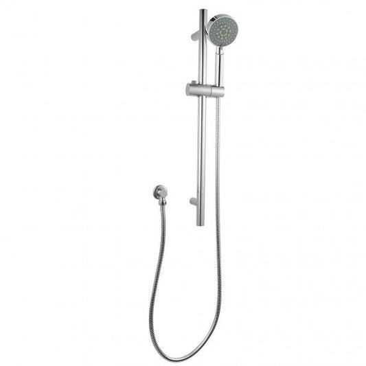 Round Chrome Hand held Shower Set With Rail