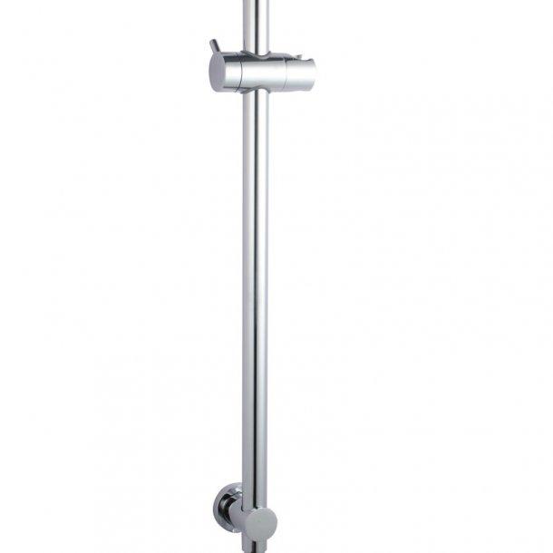 8'' Right Angle Round Chrome Shower Station Top Inlet