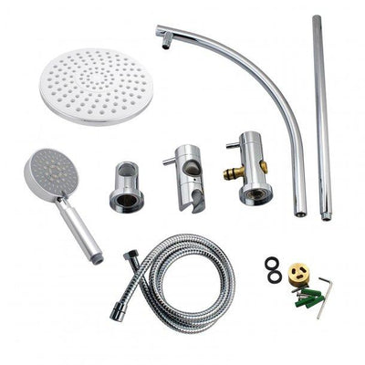 8'' Round Chrome Shower Station Top Inlet