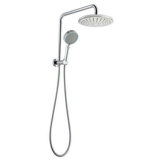 300mm Height Round Chrome Shower Station Top Water Inlet