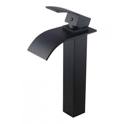 Black Waterfall Tall Basin Mixer