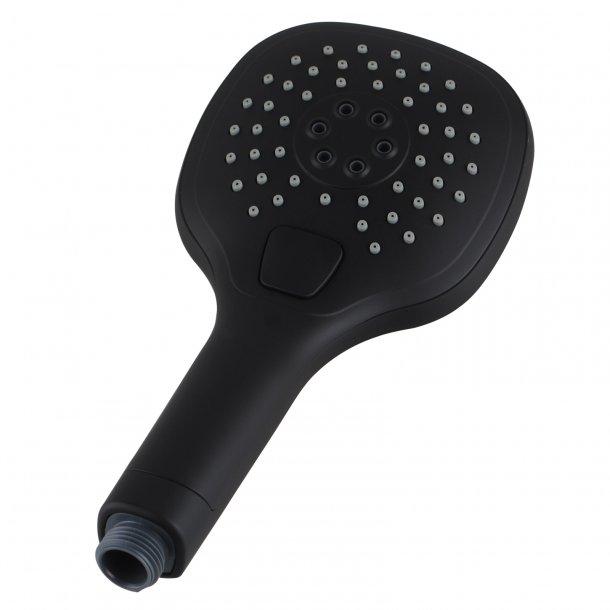 Matt Black ABS 3 Functions Handheld Shower Head Only