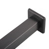 Square Gunmetal Grey Ceiling Shower Arm 300mm Stainless Steel