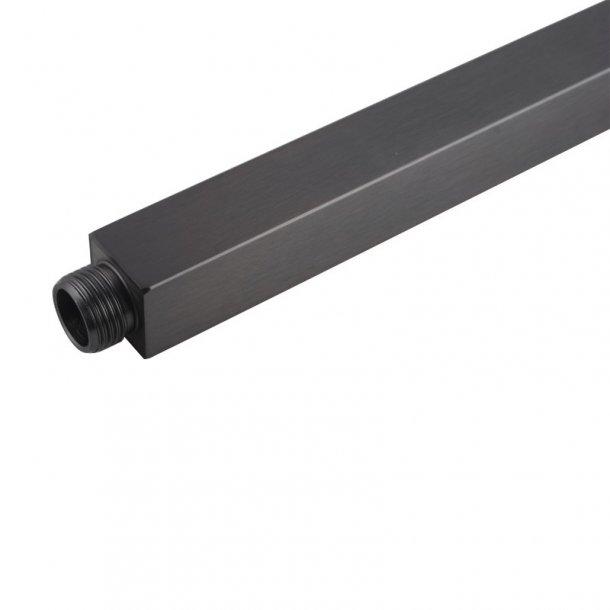 Square Gunmetal Grey Ceiling Shower Arm 300mm Stainless Steel