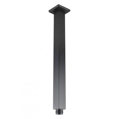 Square Gunmetal Grey Ceiling Shower Arm 300mm Stainless Steel