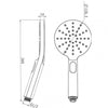 Round Chrome ABS 3 Function Handheld Shower Only