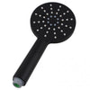 Round Black ABS 3 Function Handheld Shower Only