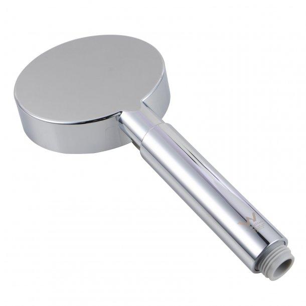 Chrome 5 Function Round Handheld Shower