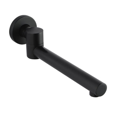 Pentro Matte Black Round Bath Spout