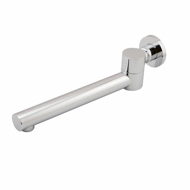 Round Chrome Bathtub/Basin Swivel Wall Spout