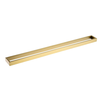 Cavallo Brushed Yellow Gold Square Single Towel Rail 800mm