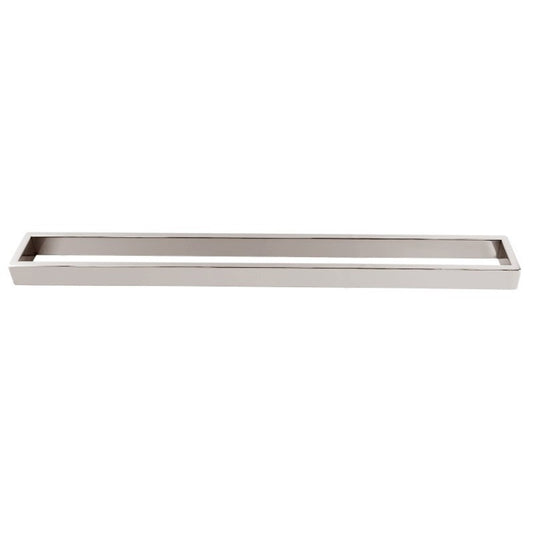 Cavallo Brushed Nickel Square Single Towel Rail 600mm