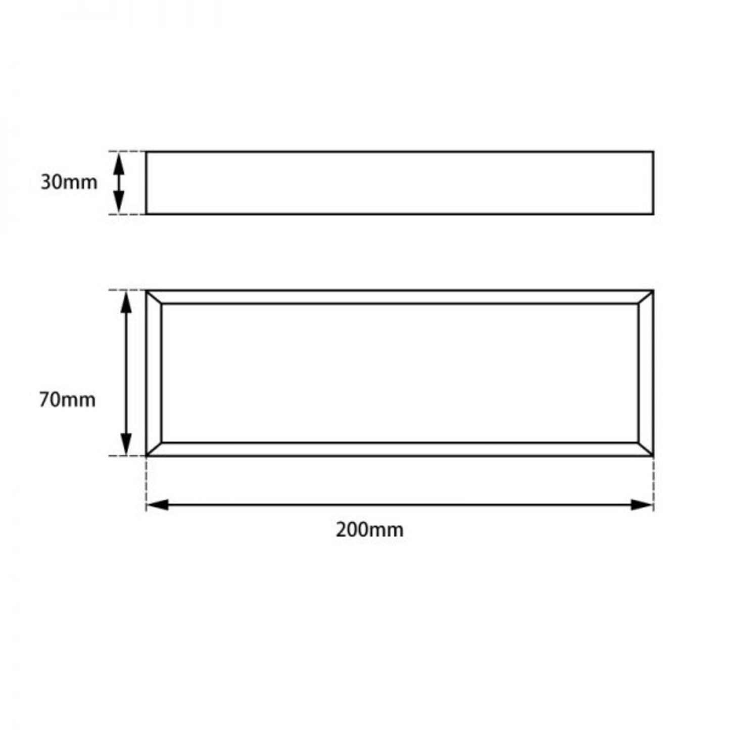 Cavallo Brushed Yellow Gold Square Towel Rail 200mm