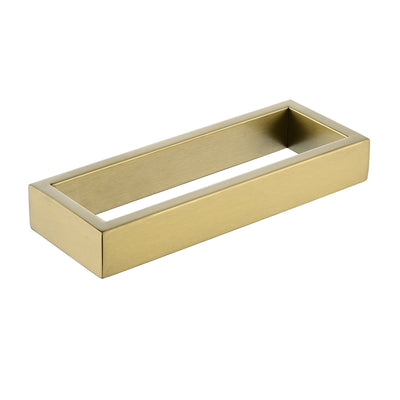 Cavallo Brushed Yellow Gold Square Towel Rail 200mm