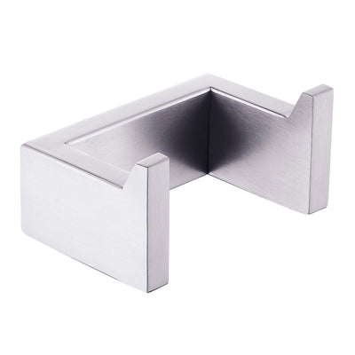 Cavallo Brushed Nickel Square Double Robe Hook