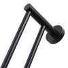 Pentro Matte Black Double Towel Rail 790mm