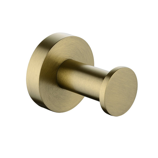 Pentro Brushed Yellow Gold Round Robe Hook